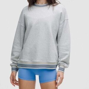 NWT lululemon perfectly oversized ringer crew- Size M